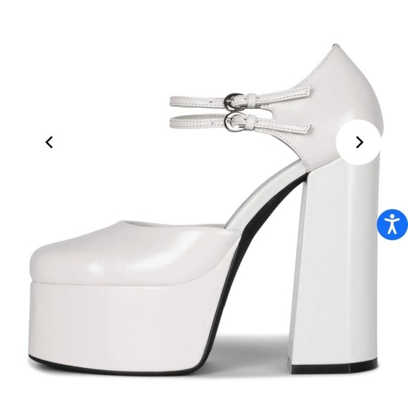 Jeffrey Campbell Leila white  Platform‎ Heels Sz 7 - Picture 2 of 9
